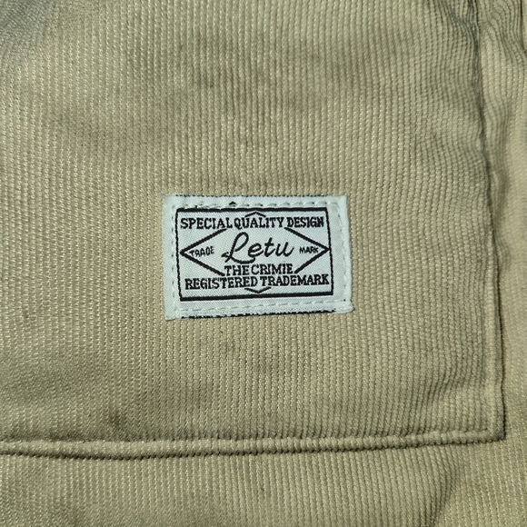 Corduroy Canvas Crossbody/Shoulder/Hand Bag by Letu Multi-Use Unisex Khaki - Picture 8 of 12